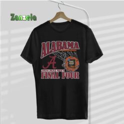Alabama Crimson Tide Final Four 2024 Basketball Swish Gray T-Shirt