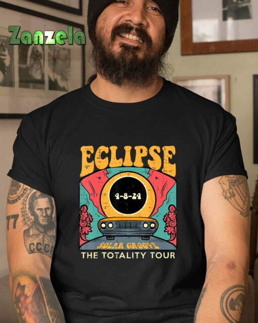 Eclipse Solar Groove Totality Tour Retro 4.8.24 Men Women T-Shirt