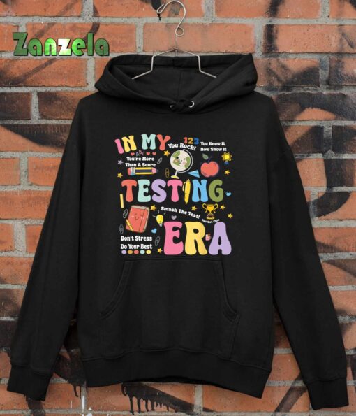 Groovy In My Testing Era Teacher Testing Day Motivational T-Shirt