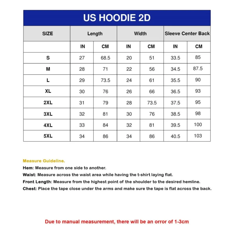 hoodie size