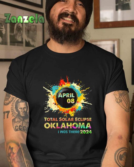 Oklahoma Eclipse 4.08.24 Colorful Total Solar Eclipse 2024 T-Shirt