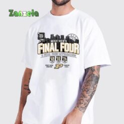 Purdue Boilermakers Final Four 2024 Basketball Vintage Gray T-Shirt