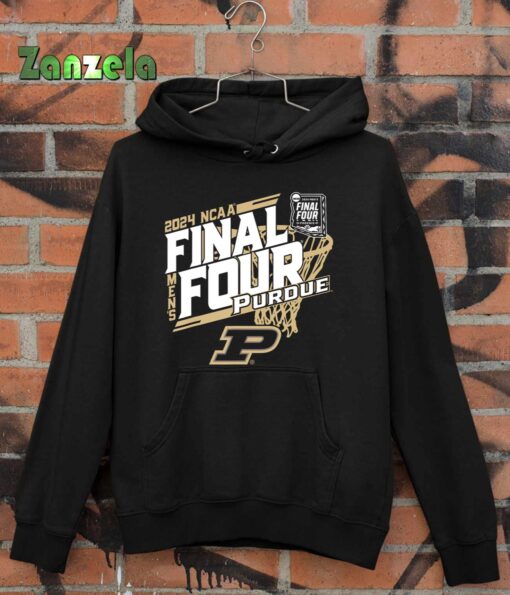 Purdue Boilermakers Final Four 2024 March Madness Net Black T-Shirt