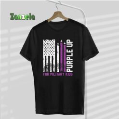 Purple Up For Military Kids Military Child Month Air Force T-Shirt