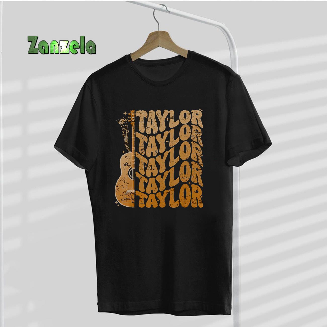 Taylor First Name I Love Taylor Girl Groovy 80’s Vintage T-Shirt
