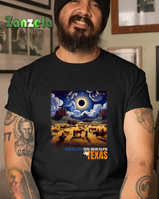 Total Solar Eclipse 2024 Texas T-Shirt