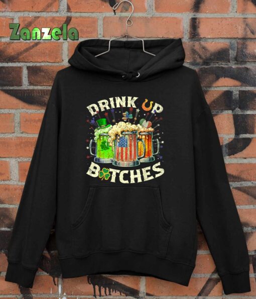 Bitches Drink Up Funny St. Patrick’s Day Beer Lover T-Shirt