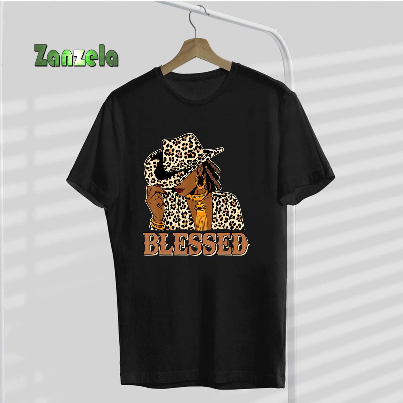 Blessed Black Cowgirl Western Swag African Christian Woman T-Shirt