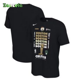 Boston Celtics 2024 NBA Finals Champions Celebration Expressive T-Shirt