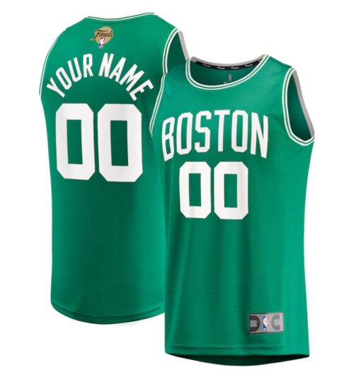 Boston Celtics 2024 NBA Finals Custom Fast Break Kelly Green Icon Edition Jersey