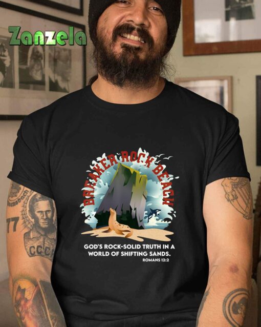 Breaker Rock Beach Gods Rock Solid Truth In A World VBS 2024 T-Shirt