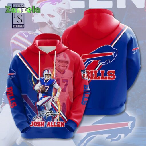 Buffalo Bills Josh Allen Hoodie 3D