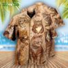 Cat Funny And Jumping Bananas Hawaiian Shirt