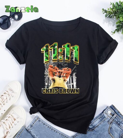 Chris Brown 11:11 Album T-Shirt, Chris Brown 90s Vintage Shirt