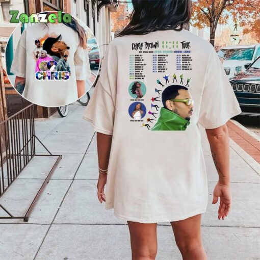 Chris Brown 11:11 Tour 2024 Shirt