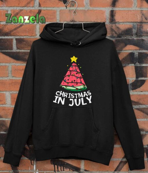 Christmas In July Watermelon Xmas Tree Summer Men Women Kids T-Shirt