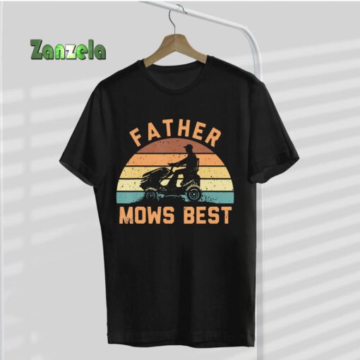 Father Mows Best Mowing Garden Vintage Father’s Day T-Shirt