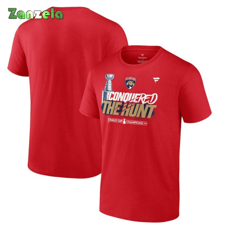 Sergei Bobrovsky Florida Panthers 2024 Stanley Cup Champions Name & Number T-Shirt