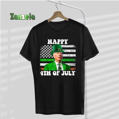 Funny Joe Biden Happy 4th Of July Confused St Patrick’s Day T-Shirt