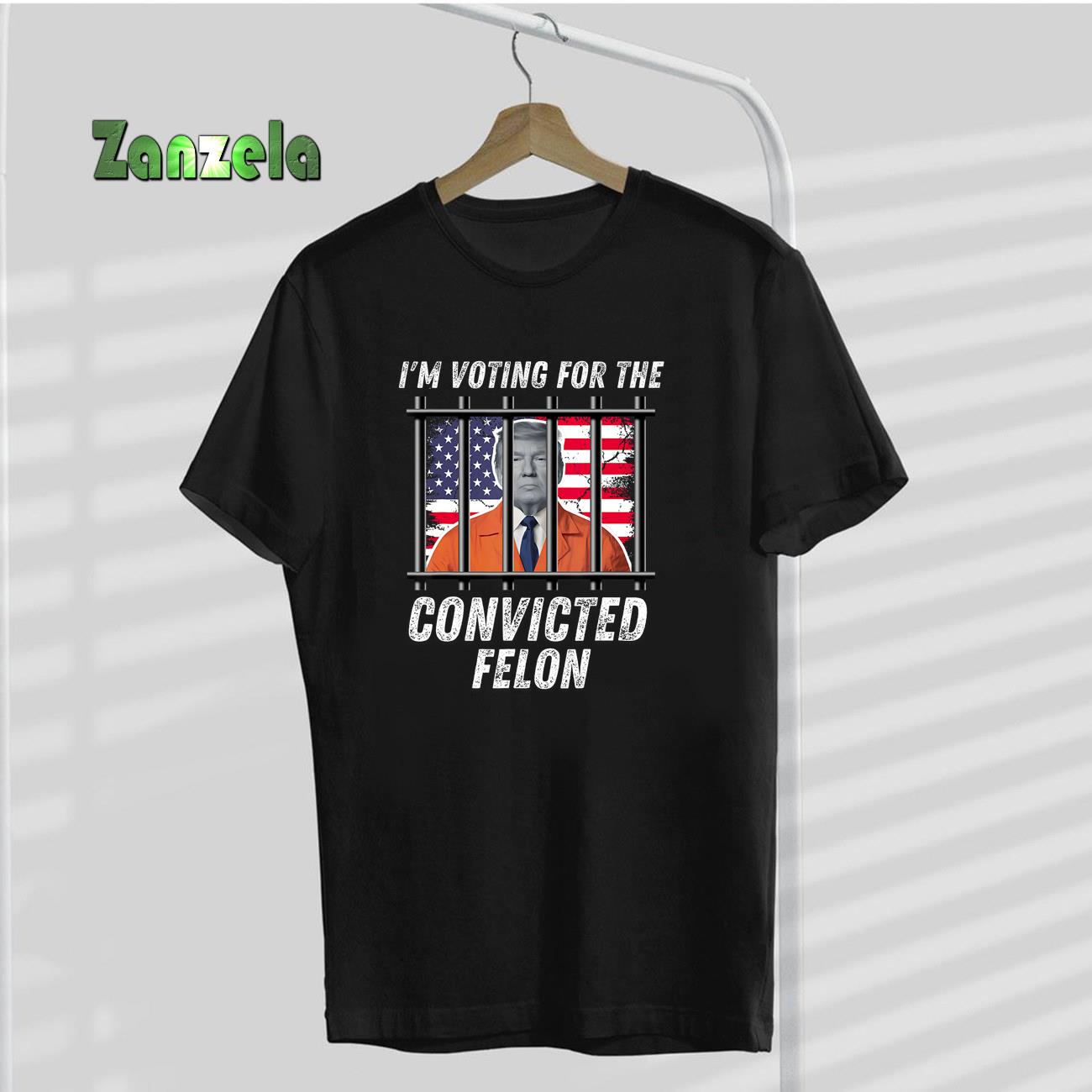 Funny Voting 2024 I’m Voting For The Convicted Felon T-Shirt