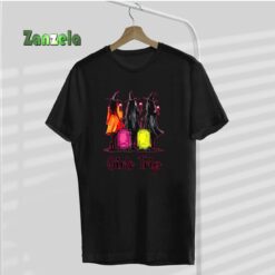 Girls Trip Wine Glass Witch Halloween Witches Girls Trip T-Shirt