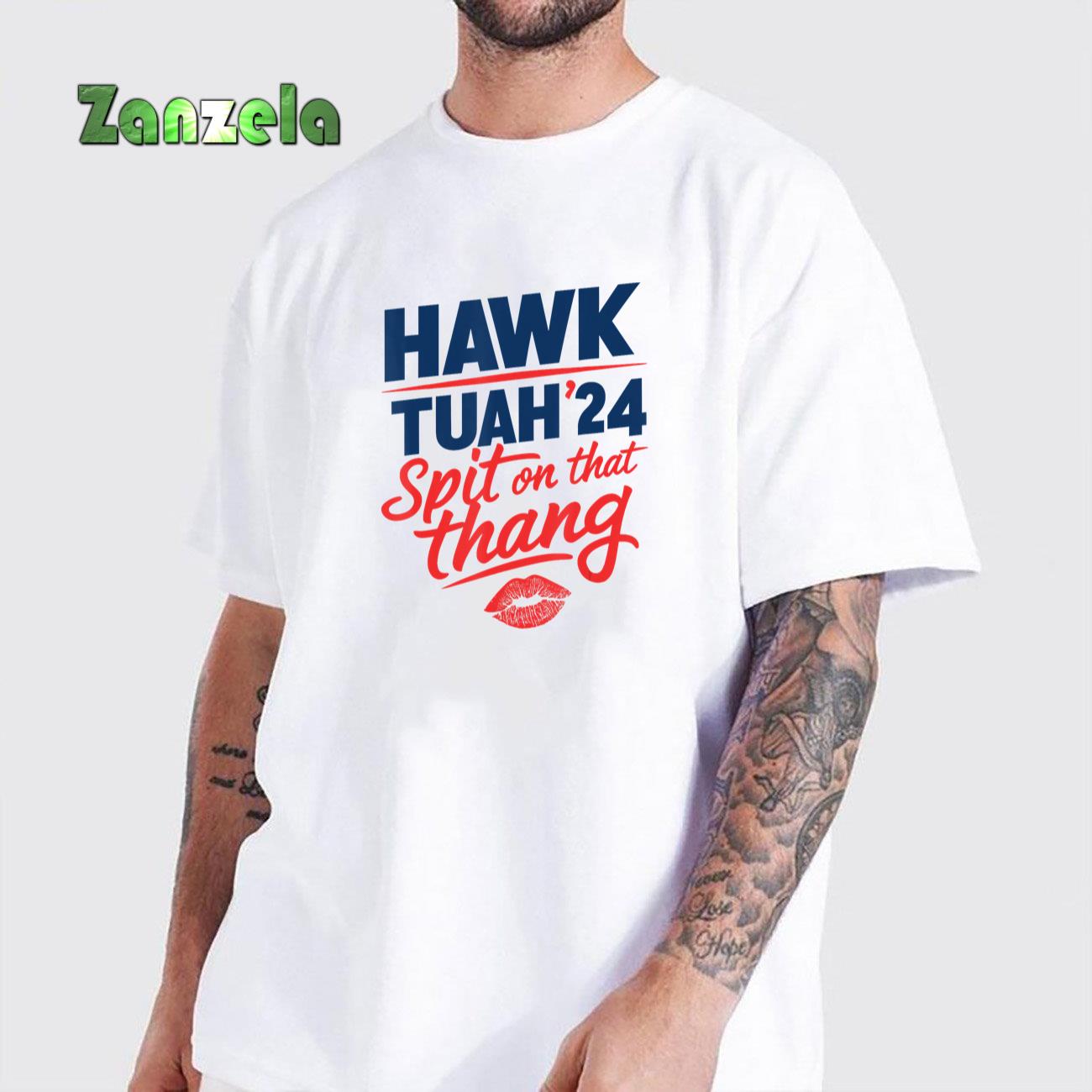 Hawk Tuah 24 Spit On That Thang Hawk Tuah 2024 Hawk Tush T-Shirt