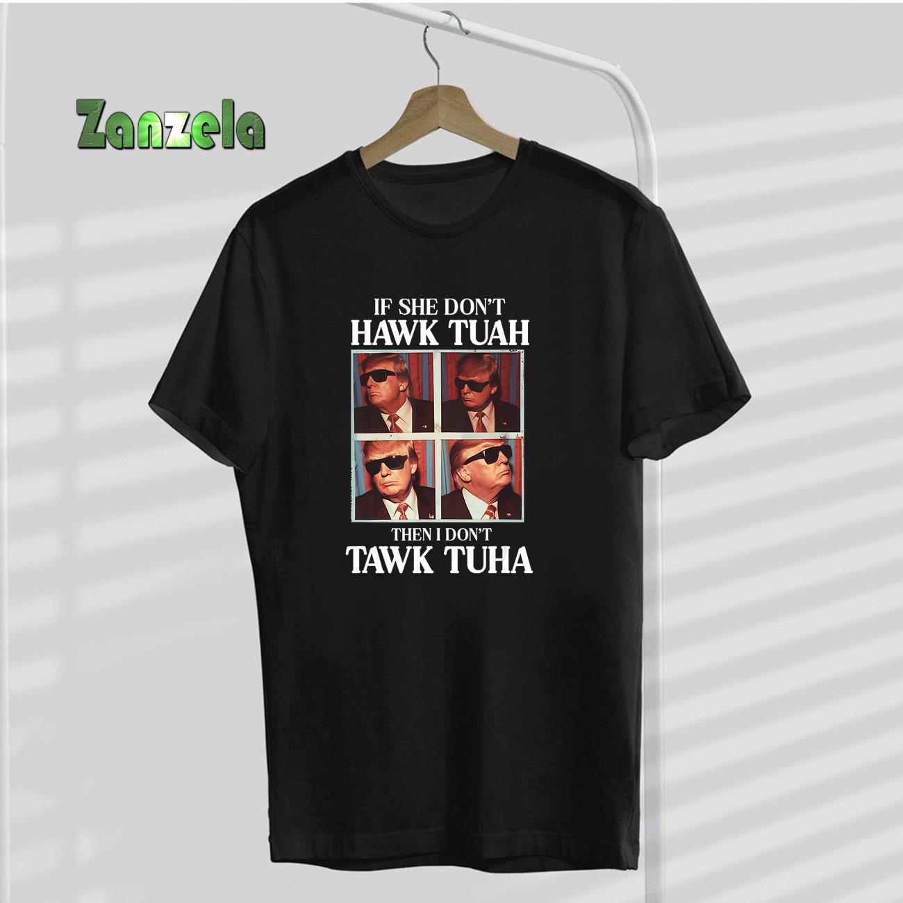 Hawk Tush 2024 Hawk Tuah Trump Embarrassing Airport T-Shirt