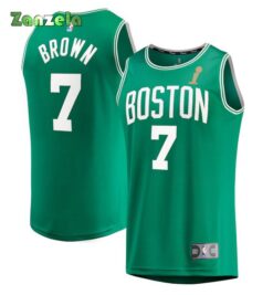 Jaylen Brown Boston Celtics 2024 NBA Finals Champions Fast Break Replica Player Jersey