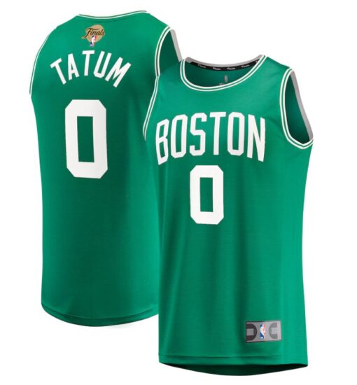 Jayson Tatum Boston Celtics 2024 NBA Finals Fast Break Replica Player Icon Edition Kelly Green Jersey