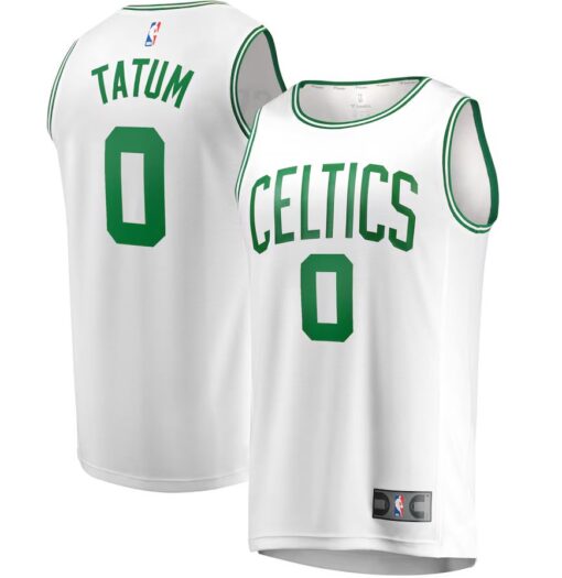 Jayson Tatum Boston Celtics Fast Break Replica Player Association Edition White Jersey