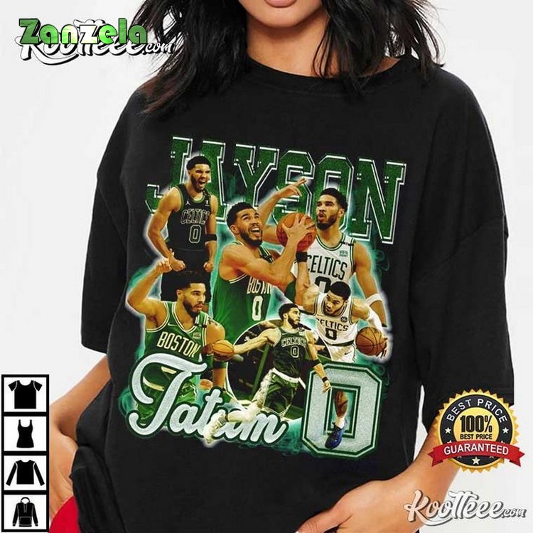 Jayson Tatum Boston Celtics Graphic Tee Shirt