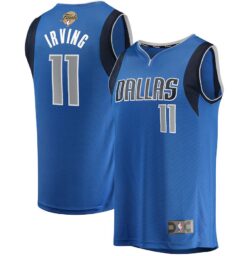 Kyrie Irving Dallas Mavericks 2024 NBA Finals Fast Break Replica Player Blue Jersey