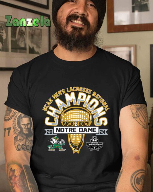 Notre Dame Fighting Irish National Champs Lacrosse 2024 T-Shirt