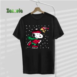Peanuts – Christmas Snoopy Ice Skating Long Sleeve T-Shirt