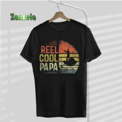 Reel Cool Papa Fishing Gifts Papa Birthday Vintage T-Shirt