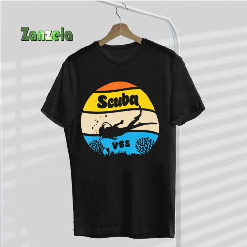 Retro Scuba VBs 2024 Underwater Jesus Christian Bible T-Shirt