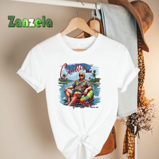 Retro Summer Chillin Like A FELON Trump For President 2024 T-Shirt