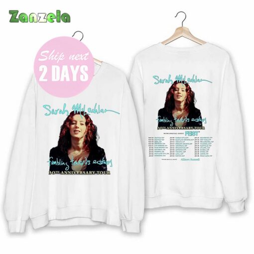 Sarah McLachlan Fumbling Towards Ecstasy 30th Anniversary Tour Shirt