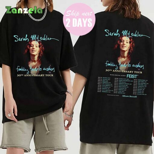 Sarah McLachlan Fumbling Towards Ecstasy 30th Anniversary Tour Shirt