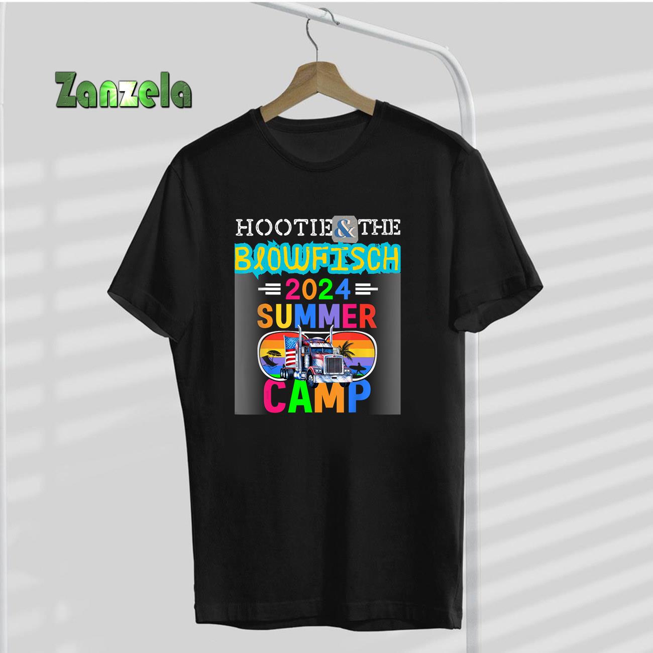 Small & The Blowfish Summer Camp with Trucks T-Shirt