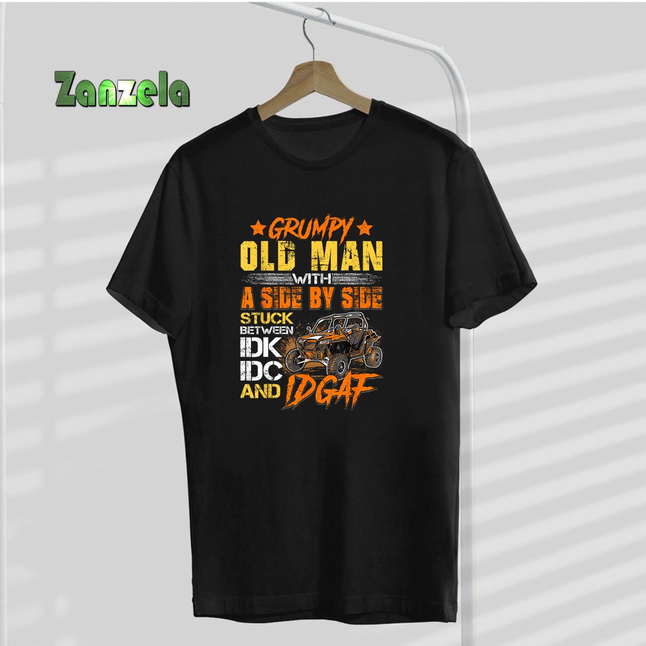 SXS UTV Grumpy Old Man With SIde By Side T-Shirt