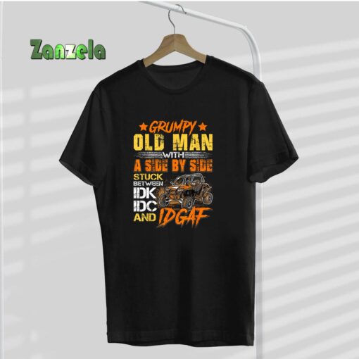 SXS UTV Grumpy Old Man With SIde By Side T-Shirt