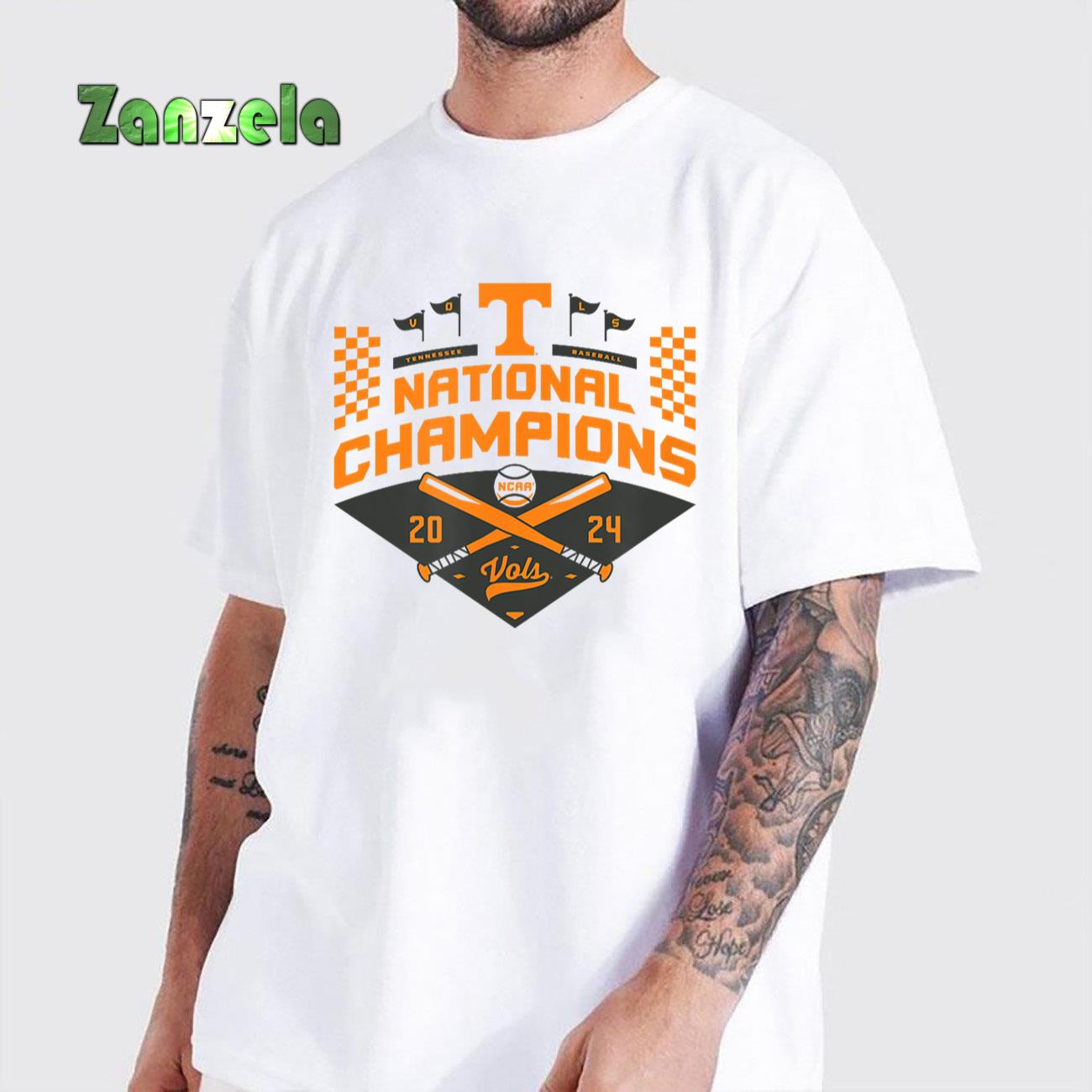 Tennessee Volunteers National Champs 2024 Baseball CWS Fade T-Shirt