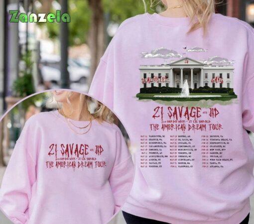 Vintage 21 Savage The American Dream Tour 2024 Shirt