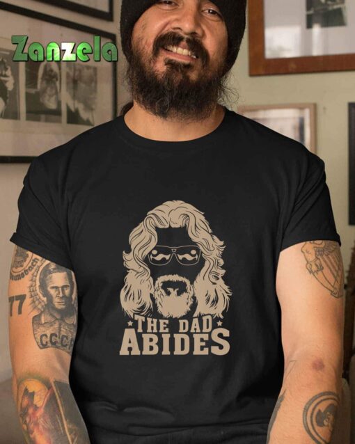 Vintage Retro The Dad Abides Funny Dad Father’s Day T-Shirt