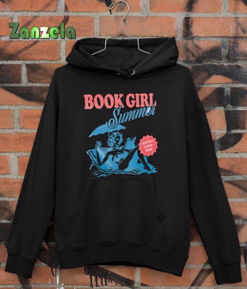 Women Retro Book Girl Summer Bookish Vacation Funny Reader T-Shirt