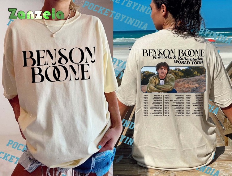 Benson Boone Shirt, Fireworks and Rollerblades World Tour 2024 Sweatshirt