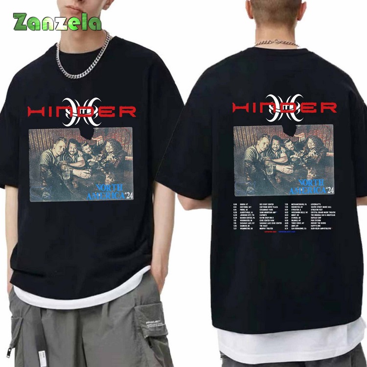 Hinder 2024 Tour Shirt, Hinder 2024 Concert Shirt