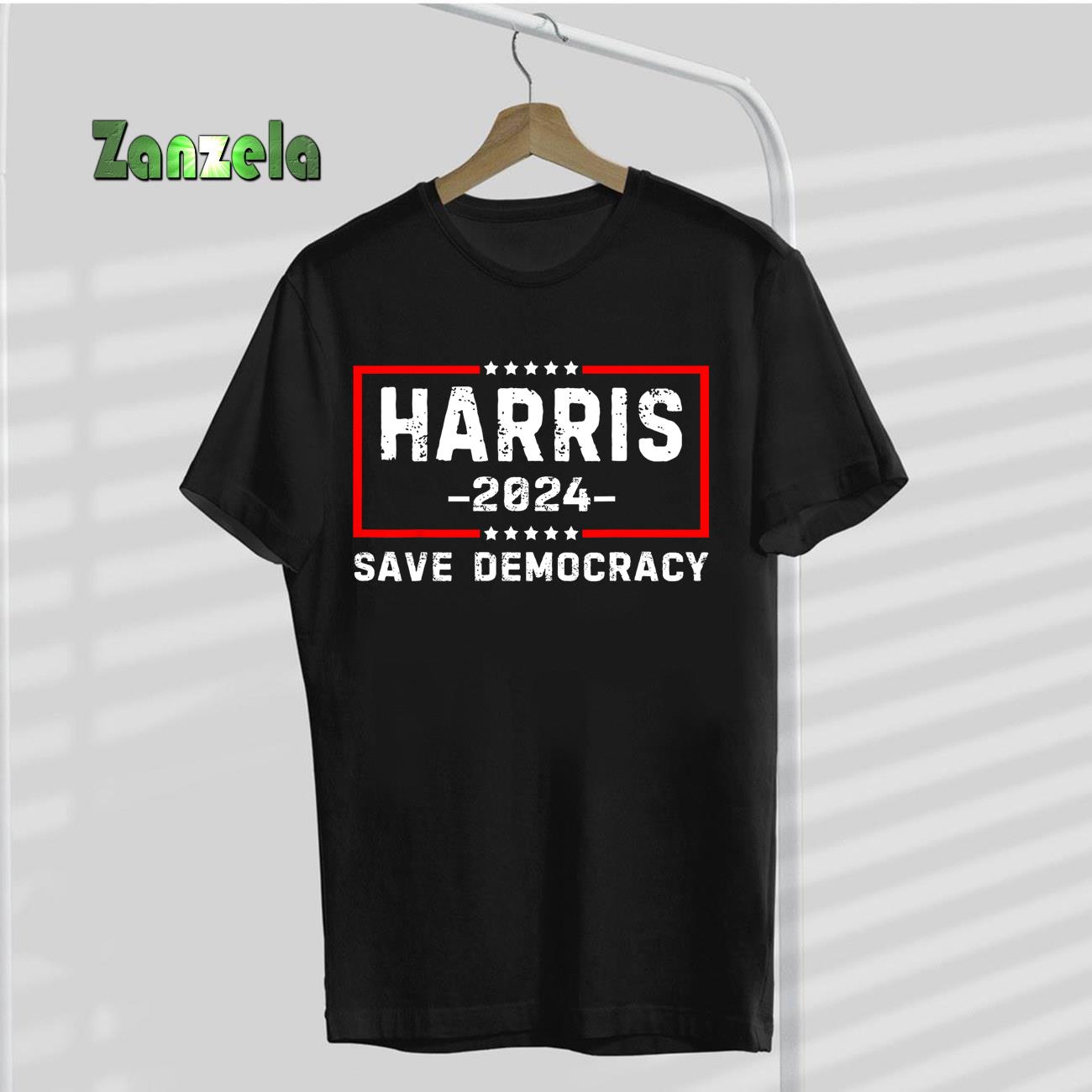 Kamala Harris- Harris 2024 US Flag Democratic President T-Shirt