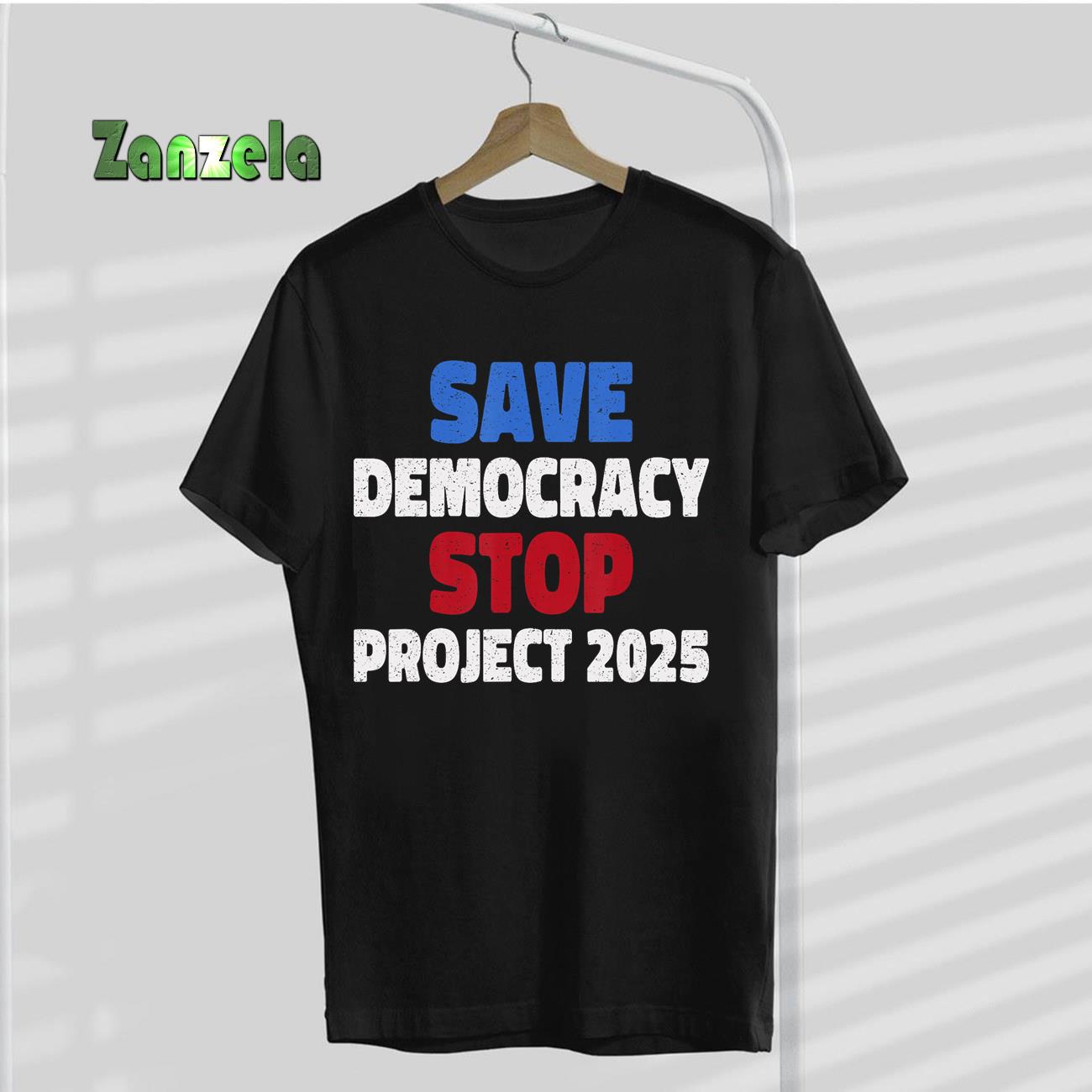 Save Democracy Stop Project 2025 Presidential Election T-Shirt